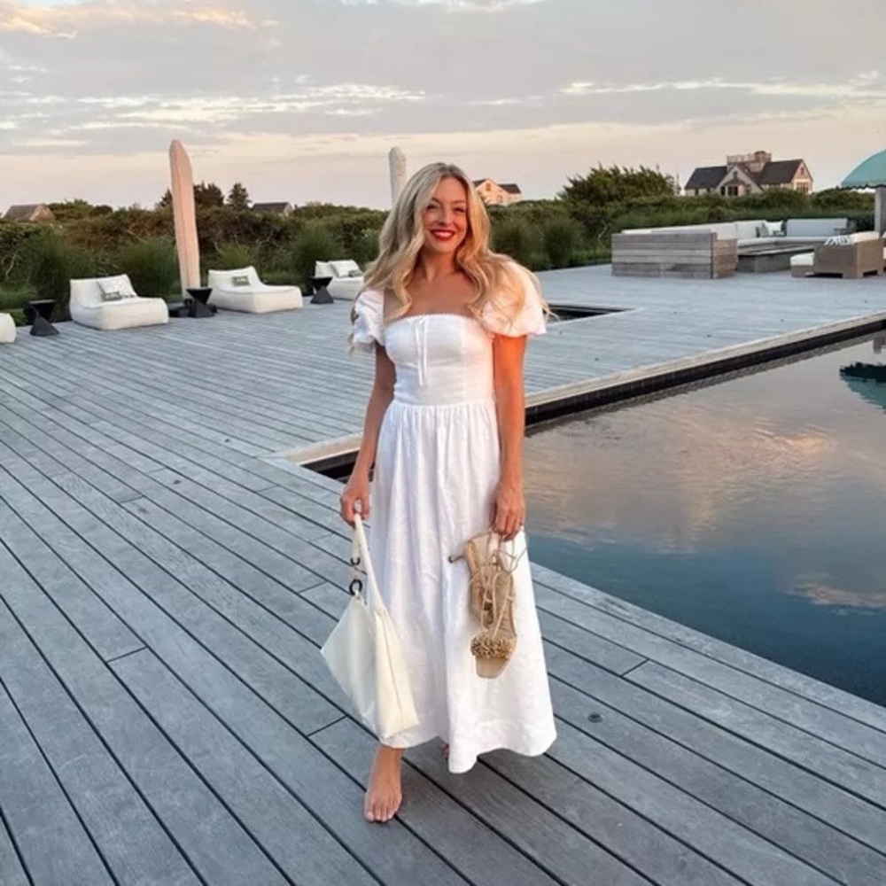 Reformation Marella Linen Dress